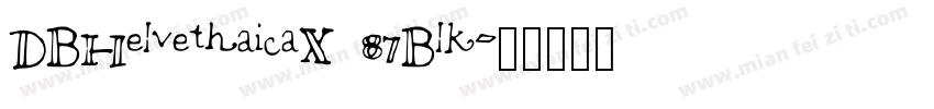 DBHelvethaicaX 87Blk字体转换